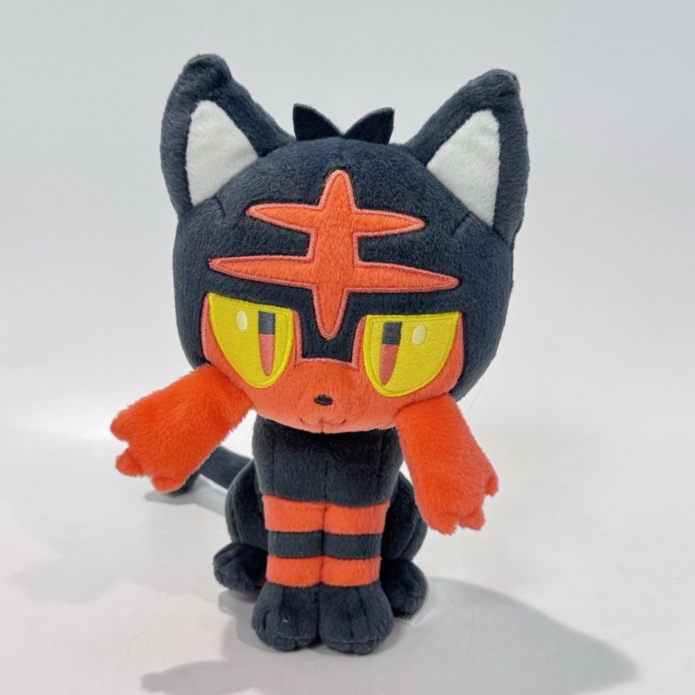 Pokemon Litten Plush Fire Cat 2017 Tomy EUC
